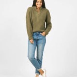 NWOT Outerknown Montauk Sweater Olive Night Medium